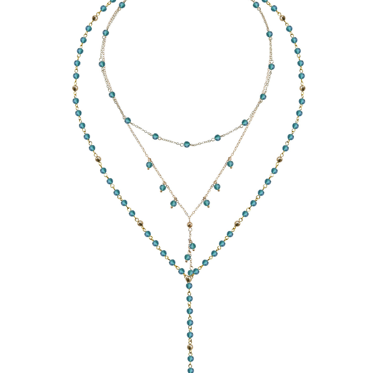 Isla Necklace Set in Greenstone – Saulė