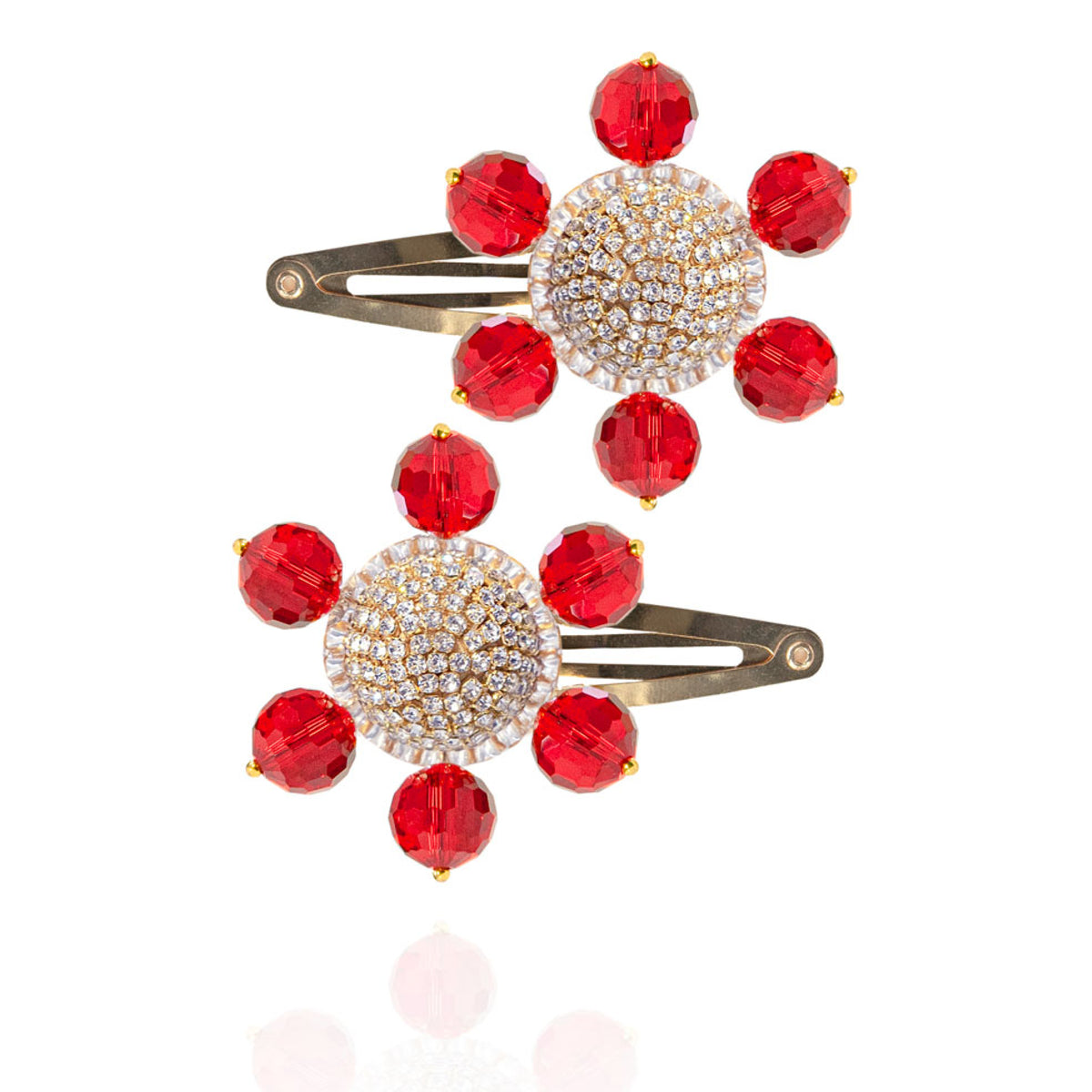 Jolie Barrettes in Amaranth Red – Saulė