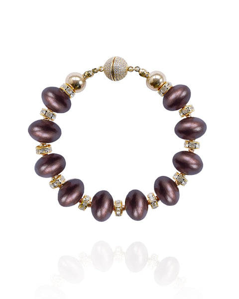 アクセサリー mica Mika Bracelet in Chocolate Cherry – Saulė